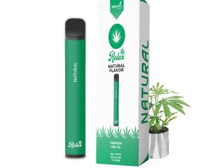 CBD disposable pen 250mg relax 800 puffs natural cannabis