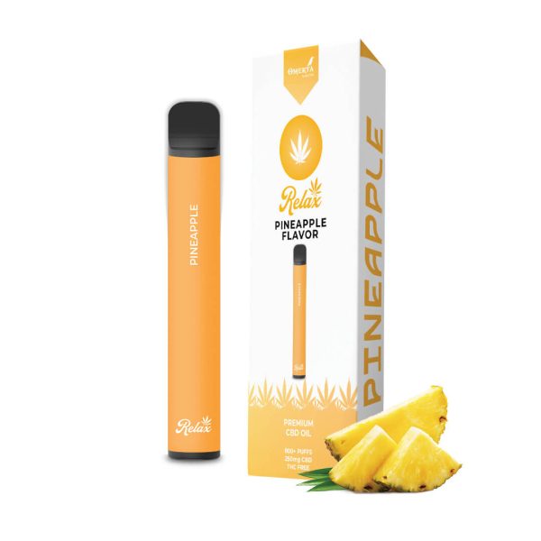 CBD disposable pen 250mg relax 800 puffs pineapple