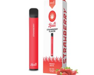 CBD disposable pen 250mg relax 800 puffs strawberry