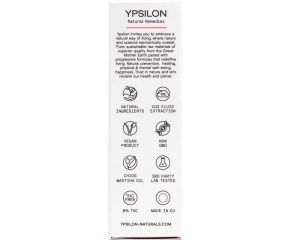 Ypsilon hemp extract cbd 2500mg box side right