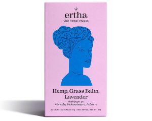 ertha cbd herbal infusion tsai hemp grass balm lavender