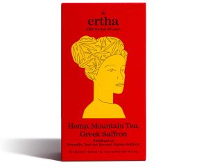 ertha cbd herbal infusion tsai hemp mountain tea greek saffron