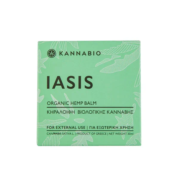 kannabio organic hemp balm iasis package