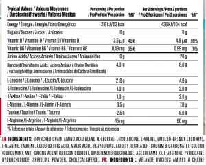 01 050 118 04 amino x 70 serv Green Apple facts 1