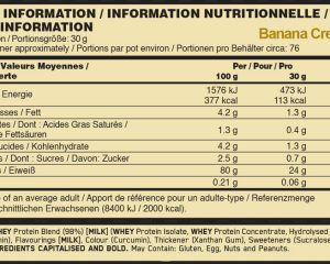 01 067 023 10 100 Whey Gold Standard 2273g Banana facts