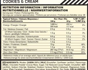 01 067 079 04 Casein908g Cookies n Cream facts