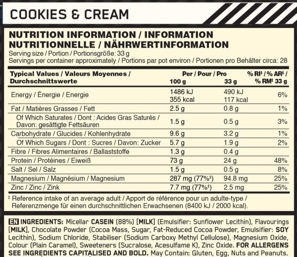 01 067 079 04 Casein908g Cookies n Cream facts