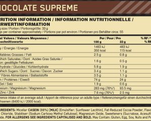 01 067 095 02 GS Casein 4LB Chocolate Supreme facts