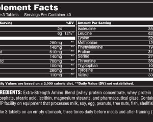 01 127 067 Amino2700 120tabs facts