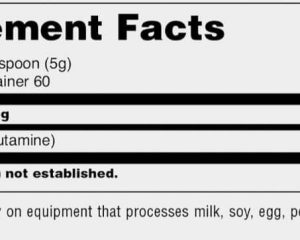 01 127 075 Glutamine 300g facts