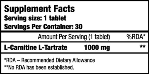 BioTechUSA l carnitine 1000mg facts