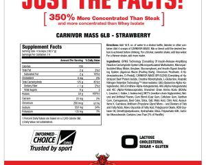 CARNIVOR MASS STRAWBERRY SUPPLEMENT FACTS 1500x 2