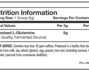 Mutand Glutamine 300 Facts