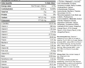 activlab hot sport drink 1000 g 1 facts