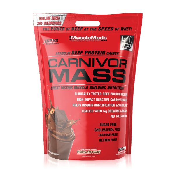 musclemeds carnivor mass chocolate fudge 4850g