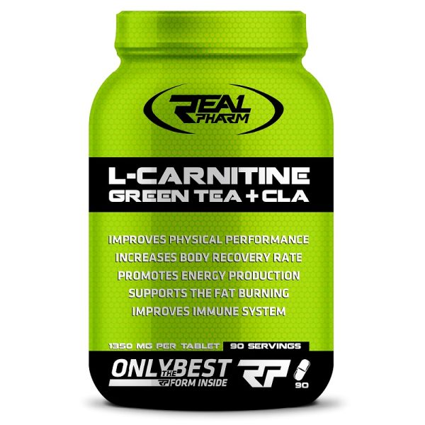 real pharm l carnitine green tea amp cla 90 capsules