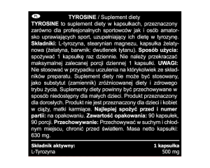 real pharm tyrosine tyrozyna 90kaps