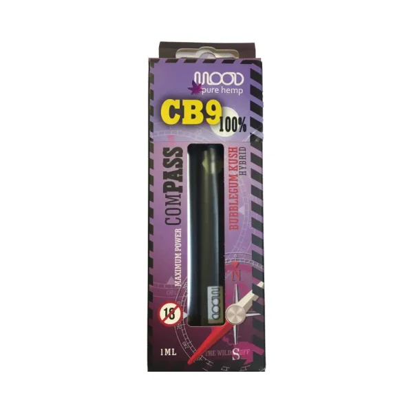 MOOD COMPASS CB9 Disposable Vape Pen Bubblegum Kush - Hybrid 1ml