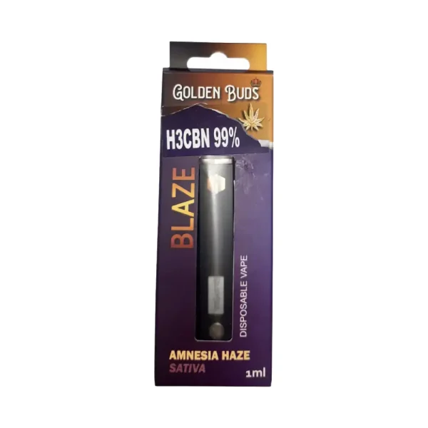 golden buds h3cbn vape amnesia haze 1ml