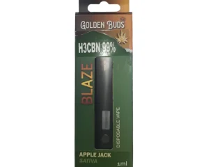 GOLDEN BUDS BLAZE H3CBN Disposable Vape Pen Apple Jack – Sativa 1ml