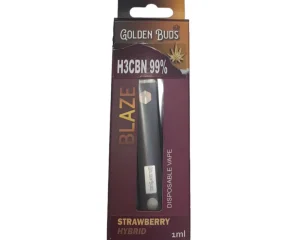 GOLDEN BUDS BLAZE H3CBN Disposable Vape Pen Strawberry – Hybrid 1ml